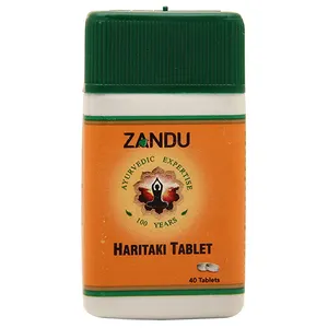 Produk herbal India Tablet 40 Zandu Haritaki.
