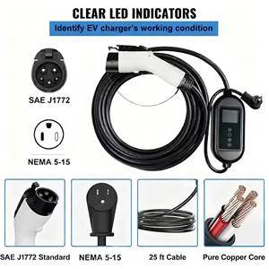 Cargador Portátil para Vehículos Eléctricos, Potencia de Salida de 3.5kW-22kW, Corriente de Salida de 16A-32A para Cargador de Vehículos Eléctricos GBT/TIPO2 - Product Image 5