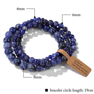 Bracelet à perles tendance pour femmes, multi-couches, <span class=keywords><strong>pierre</strong></span> naturelle, cristal, énergie de guérison, bracelet simple, ensemble de <span class=keywords><strong>bijoux</strong></span> - Product Image 5