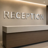 Letras Metálicas Tridimensionales No Iluminadas para Fachadas de Negocios, Letreros Personalizados para Tiendas, Letras Fabricadas para Paredes de Edificios