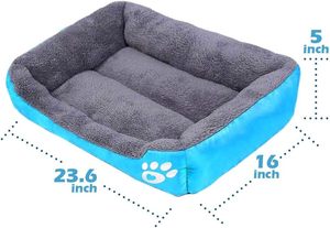 High Quality Large Cute Square Warm New Design Pet Bed Washable Removable <b>Sofa</b> Dog Bed - Product Image 3