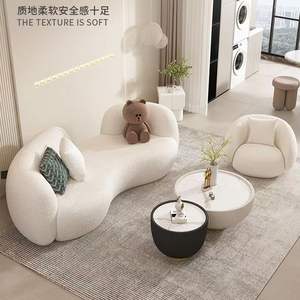 Nordic Iron Fabric <b>Sofa</b> High Quality Modern Elegant Salon Chair for Beauty Hotel Luxury Backrest <b>Sofa</b> Set - Product Image 4