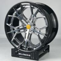 Velg Tempa 2 Buah Bku R140 untuk Ferrari 812 488 FF F8 F12 458 Purosangue 20 21 22 Inch 5x114.3 Chrome Alloy Rims