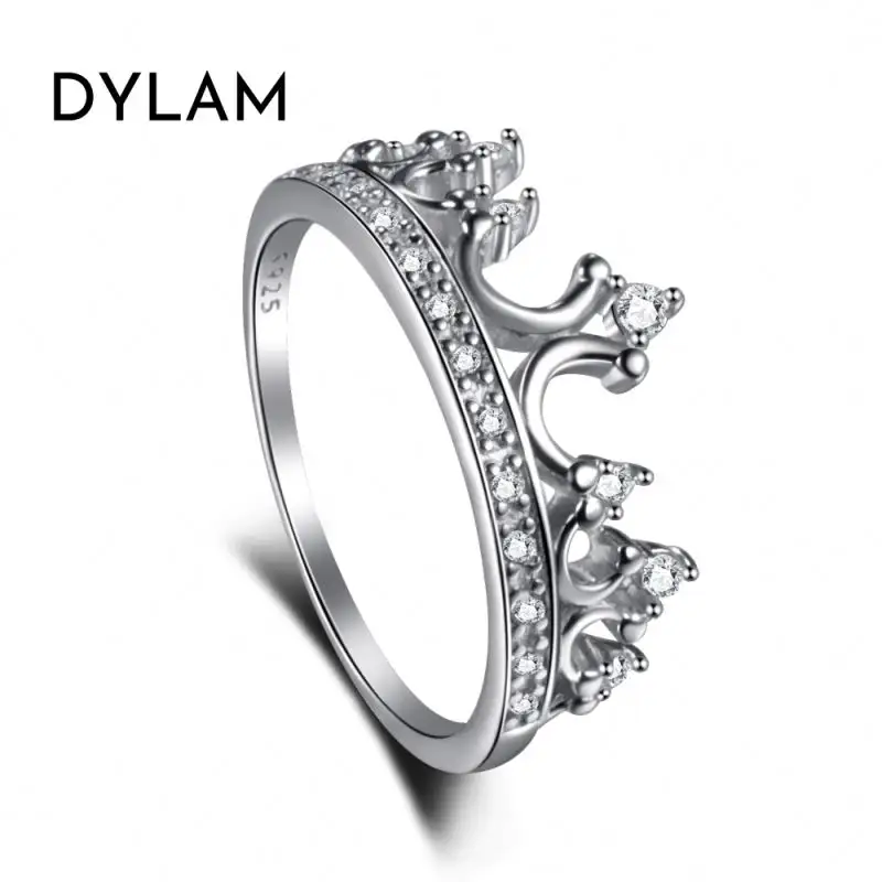 Dylam 925 heart rings sterling silver butterfly ring gemstone moissanite simple set gold plated adjustable topaz wedding ring