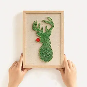 Hot Koop Diy Hout Kerstboom Herten String Art Kit Met Nail En Hamer Voor Home Decoratie