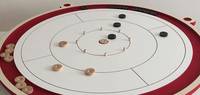 Jeu de crokinole pour deux joueurs, plateau en bois, jeu de crokinole canadien, jeu d'intérieur