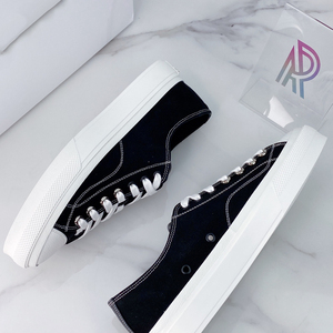 รองเท้าลำลองจากนักออกแบบสุดหรูชั้นนำรองเท้าวิ่งผ้าใบแบบผูกเชือกรองเท้าแฟชั่นวัลกาไนส์สำหรับฤดูร้อนฤดูใบไม้ร่วง - Product Image 3