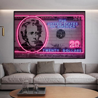 Peinture sur toile Dollar Money, impression HD, affiche décorative murale pour la maison