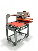 Presse à chaud verticale pneumatique automatique 4060, machine de sublimation à ouverture automatique pour l'impression textile