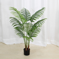 Handgemachte Indoor Royal Palm Pflanzen Hochzeit Garten Künstliche Blumen Mini Künstliche Bonsai Baum