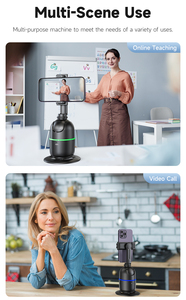 Tự Động Mặt Theo Dõi Tripod 360 Xoay Gimble Cho Điện Thoại Di Động Điện Thoại Di Động Ổn Định Có Thể Tháo Rời Thiết Kế Gimbal Ổn Định Điện Thoại - Product Image 5