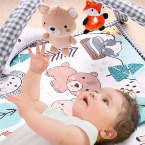 Tapis d'activités pour bébé, centre d'activités pour bébé avec tapis de jeu et 7 jouets - Product Image 3