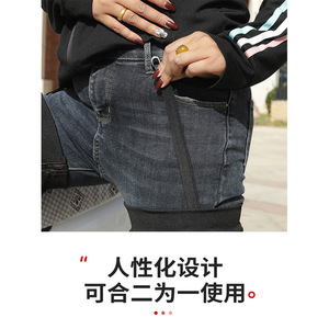 Motorcycle <b>Leg</b> <b>Warmers</b> Windproof Thickened Winter Knee Protection For Cycling Outdoor Use - Product Image 4
