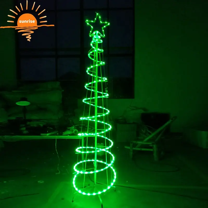 2024 New Outdoor 3D Flash Color Changing LED Motif Christmas Lights