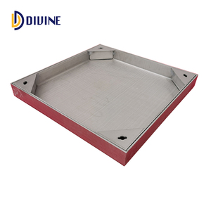 Couverture de regard d'égout invisible en aluminium encastrée pour extérieur <span class=keywords><strong>DIVINE</strong></span>, durable, résistante à la corrosion, avec cadre - Product Image 2