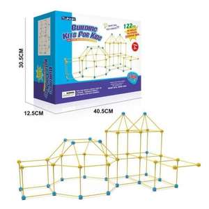 Haute qualité bricolage assemblé tente Creative Construction Fort jouet ensemble à la main Construction château Insertion jouet pour les enfants - Product Image 4