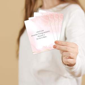 Nuevo Lanzamiento: Baraja de Cartas de Autoafirmación Inspiradora de <span class=keywords><strong>365</strong></span> Días con Mensajes Positivos Impresos para Mujeres, Hecha de Papel - Product Image 6