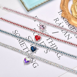 Lujo diamante elegante mascota gato perro Collar accesorios mascota perro joyería collar cristal Rhinestone gato collar - Product Image 6