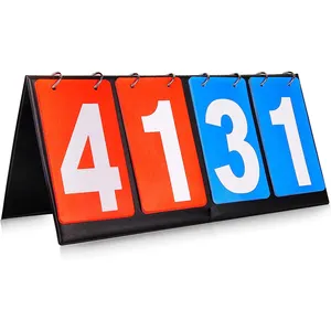 Tableau de bord à 4 chiffres en gros, <span class=keywords><strong>flipper</strong></span> de score portable de table pour le <span class=keywords><strong>football</strong></span>, tableau de bord portable - Product Image 1