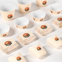 Cajas de Papel LOKYO para Papas Fritas y Alitas de Pollo para Llevar, Diseño Personalizado para Comida Rápida y Pollo Frito