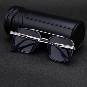Occhiali da <span class=keywords><strong>Sole</strong></span> Partagas all'Ingrosso, Design Personalizzato con Logo, Montatura Quadrata, Doppio Ponte, Cerniera a Molla, Protezione UV400 per Uomo - Product Image 4