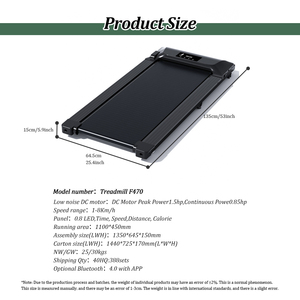 Odm Factory Vende directamente la mejor cinta <span class=keywords><strong>de</strong></span> correr <span class=keywords><strong>de</strong></span> agua para el hogar plegable para perros Smart Professional Walking Pad Treadmill Capacidad 140 Kg - Product Image 6