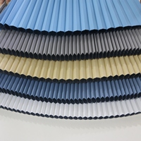 Persianas motorizadas modernas de panal, tela con patrón Horizontal, tela para techo, tragaluz, cortinas, tela