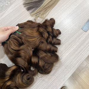Paquetes de Cabello Humano Ruso 100% Natural Sin Procesar, Rizado Tipo Huevo, 100g, Doble Trama, Cutícula Alineada, Venta al por Mayor para Proveedores - Product Image 3