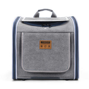 Sac à dos de transport <span class=keywords><strong>pour</strong></span> animaux de compagnie OEM écologique en tissu Oxford avec fermeture éclair, sac de voyage portable, <span class=keywords><strong>siège</strong></span> de voiture, sac à dos pliable en maille <span class=keywords><strong>pour</strong></span> chat et <span class=keywords><strong>chien</strong></span>, <span class=keywords><strong>pour</strong></span> l'extérieur - Product Image 3