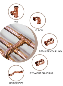 Ifan Nhà Sản Xuất OEM 10Mm-108Mm Ống Đồng Kết Nối Khớp Nối Khuỷu Tay <span class=keywords><strong>Tee</strong></span> Đồng Báo Chí Phụ Kiện - Product Image 2