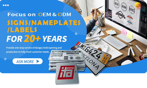 Targhetta Personalizzata con Logo Elegante in Acciaio Inox Placcato Oro, Badge Metallico Personalizzato - Product Image 6