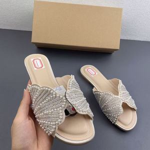ZA2026 Sandalias Planas Decoradas con Perlas para <span class=keywords><strong>Mujer</strong></span>, Estilo Europeo, Verano 2026 - Directo de Fábrica - Product Image 4