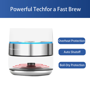 Ấm đun nước điện thông minh gia dụng có bộ lọc, ấm đun nước điện pha trà, đế chống trượt, mở nắp bằng một nút bấm - Product Image 6