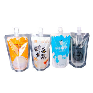 ถุงพวยปากกว้าง 250 มล. PET/PE อลูมิเนียม เกรดสำหรับอาหาร ถุงบรรจุเครื่องดื่ม ถุงเก็บน้ำนมถั่วเหลือง สำหรับร้านอาหารเช้า โรงงานผลิตเครื่องดื่ม - Product Image 5