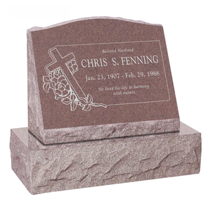 Оптовая продажа от производителя (OEM/ODM): Самые дешевые надгробия из черного гранита, наклонные памятники - Product Image 5