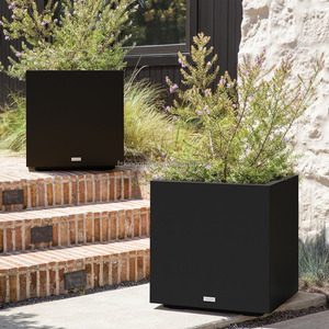 Pot de fleurs d'extérieur moderne pour terrasses et balcons de restaurants haut de gamme, pot de fleurs pour porte d'entrée, jardinière carrée - Product Image 6