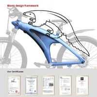Vélo de montagne électrique tout-terrain Q5 haute puissance 48V/650W avec moteur sans balais à moyeu arrière, cadre en titane, batterie lithium 13Ah, étanche, pour adulte et trajets quotidiens