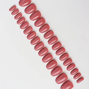 AIERFEI 30 pièces de <span class=keywords><strong>faux</strong></span> <span class=keywords><strong>ongles</strong></span> ovales à presser, couleur unie, <span class=keywords><strong>gel</strong></span> souple, <span class=keywords><strong>faux</strong></span> <span class=keywords><strong>ongles</strong></span>, logo personnalisé, <span class=keywords><strong>prix</strong></span> de gros, <span class=keywords><strong>ongles</strong></span> réutilisables - Product Image 3