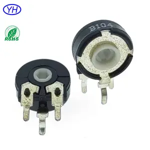 PT10 CA9 Carbon folie 3-polig 10 mm 1K 4,7 K 5K 10K 20K 47K 50K 100K 220K 500K Dreh potentiometer mit variablem Widerstand