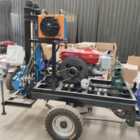 Petite mini machine de forage en eau profonde 100m 200m 300m forage foreuse puits fourrage avec pompe et composants moteur