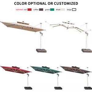 Sombrilla Cantilever LED Plegable, Impermeable, Grande, para Patio, Jardín, <span class=keywords><strong>Playa</strong></span>, Venta al Por Mayor - Product Image 3