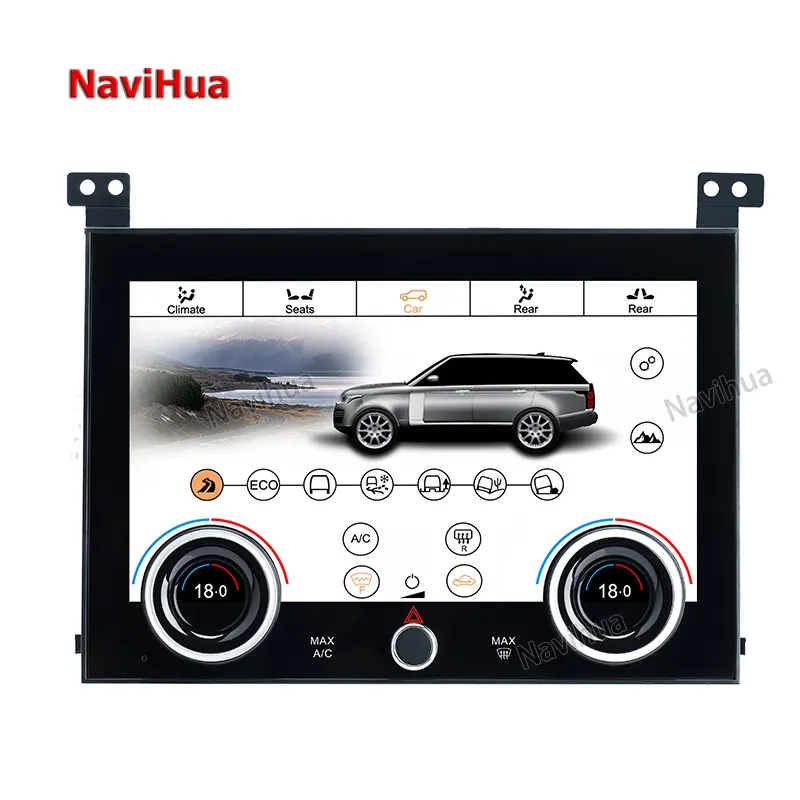 NaviHua เครื่องเล่น DVD รถยนต์,หน้าจอสัมผัสระบบปรับอากาศแผงดิจิตอลปรับรุ่นใหม่สำหรับ Range Rover Vogue AC