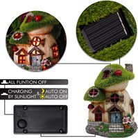 Accessoires de jardin féerique miniature, petites figurines d'extérieur, articles, maison de fée, ensemble table et chaise, kit de fées de jardin