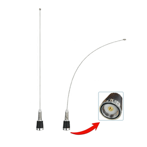 เสาอากาศวิทยุติดรถยนต์แบบยืดหยุ่น VHF 136-174Mhz 3.5dBi ทำจากสแตนเลส พร้อมขั้วต่อ NMO - Product Image 1
