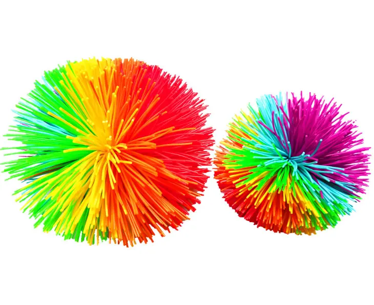 Crianças Brinquedos Sensoriais Stringy Squeeze Bola Koosh Bola de borracha Colorida