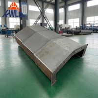 Protection de guidage de machine CNC en acier sur mesure, type soufflet télescopique, à capacité de charge