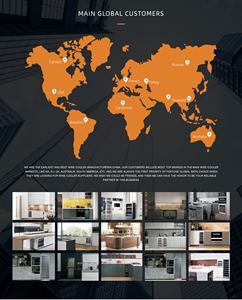 Réfrigérateur commercial intelligent à double zone électrique ODM haut de gamme avec affichage personnalisé pour <span class=keywords><strong>cave</strong></span> à <span class=keywords><strong>vin</strong></span> - Product Image 3