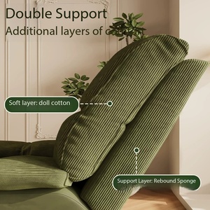 Sofá <span class=keywords><strong>Reclinable</strong></span> y Cama Individual - Sillón Nido para Sala de Estar y Dormitorio, Sillón Giratorio Multifuncional Acogedor - Product Image 5