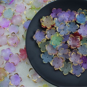 500 gr/beutel handgemachte Perlen DIY Zubehör Blüten blätter Fünf-Blütenblatt Blume DIY Acryl Kunststoff & Lucite Perlen - Product Image 1