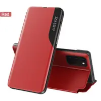 Casing Ponsel Kulit PU Flip, Penutup Buku Magnetik Otomatis Ultra Plus untuk Samsung Galaxy NOTE20 U 20U